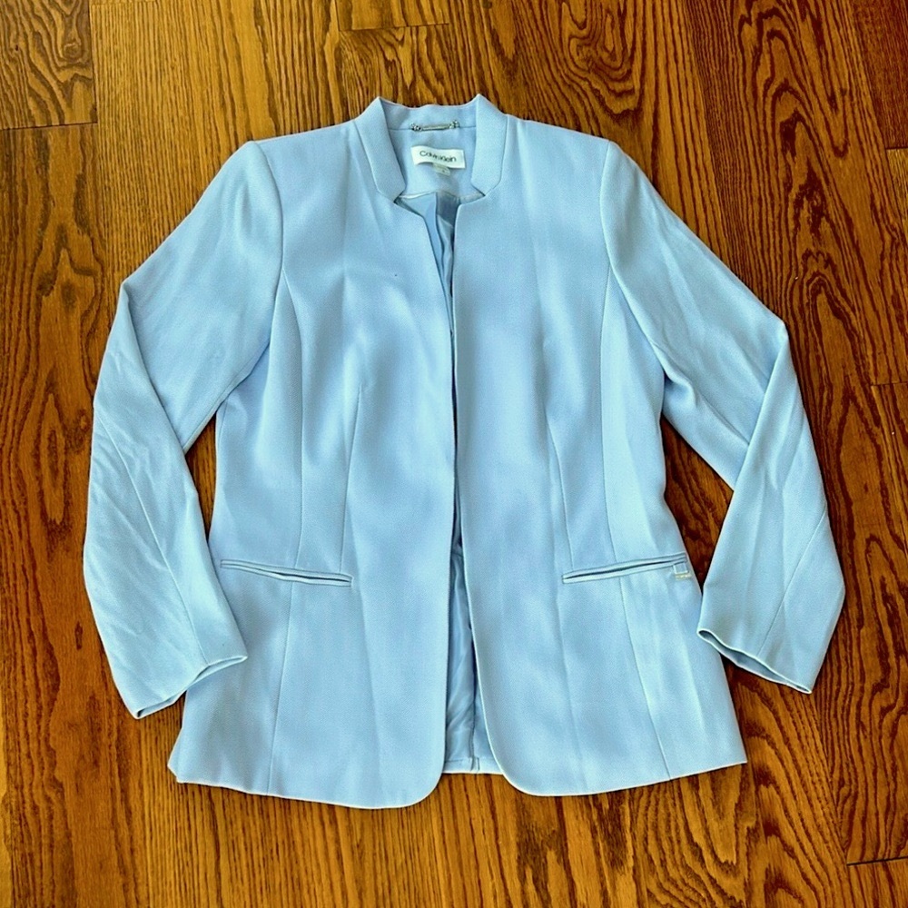 Calvin Klein Pastel Blue Women's Suit Top (Matching Bottoms Posted Separately)!